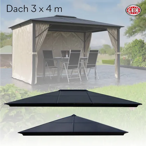 Ersatzdach Hardtoppavillon aus Polycarbonat