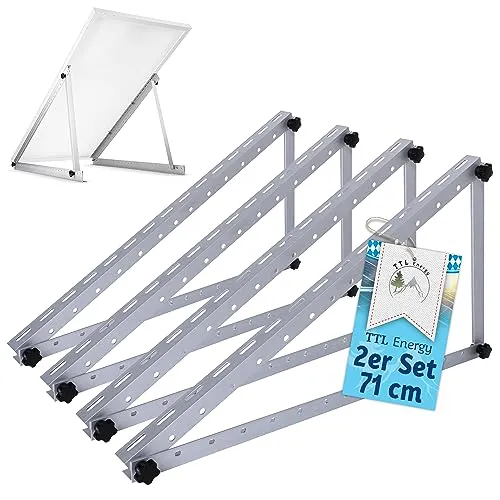 TTL HOME Solarmodul Halterung Alu 71 cm 28“ 4er Set 2 Paar