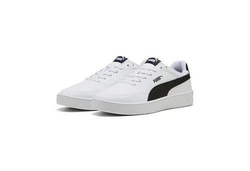 PUMA COURT CLASSIC CLEAN Sneaker - Weiß, Größe 46 EU - Sneaker in sportlichem Design, aus Synthetik mit Gummi-Laufsohle für optimalen Halt. Perfekt für Freizeit und Sport, bietet Komfort und Stil in Größe 46.