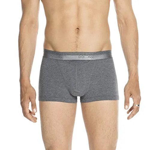 HOM Herren Ho1 Boxershorts, Grau, L EU - Retroshorts für Herren, ikonische Boxershorts mit bequemen horizontalen Eingriff für Links- und Rechtshänder aus weicher Modal-Baumwolle.