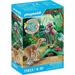 geobra Brandstätter Stiftung, & Co.KG PLAYMOBIL 71823 Velociraptor 6 - Grün