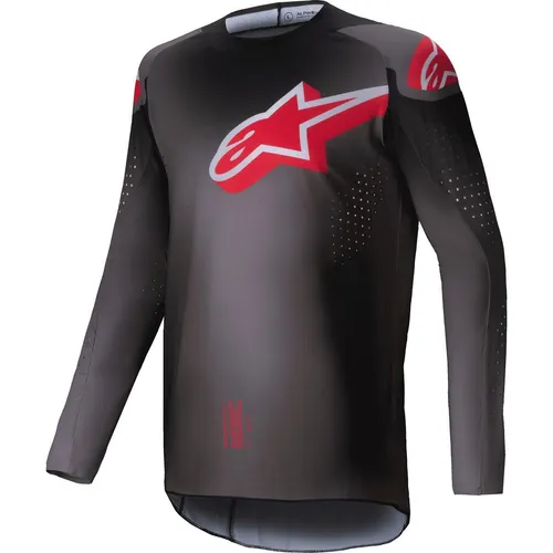 Alpinestars MX Jersey Supertech Lipan - Smoke/Bright Rot