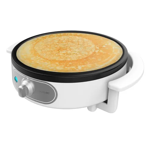 Cecotec Elektrische Crêpes-Maschine Fun Creepy 1200W - Crêpes-Maker mit 1200W Leistung und Antihaftbeschichtung für perfekte Crêpes. Einstellbare Leistung und Leuchtanzeige für optimale Kontrolle. Inkl. Teigrolle und Spatel für einfachen Gebrauch.