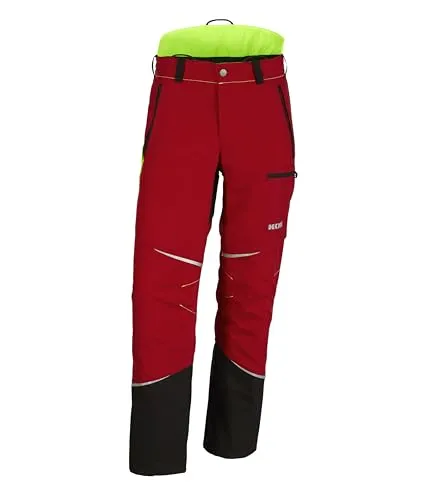 KOX Schnittschutzhose Mistral 3.0 Rot/Gelb Größe 44 in rot von KOX