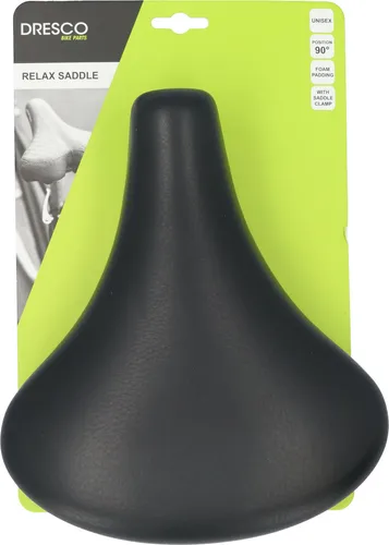 Dresco Sattel City Retro Schwarz