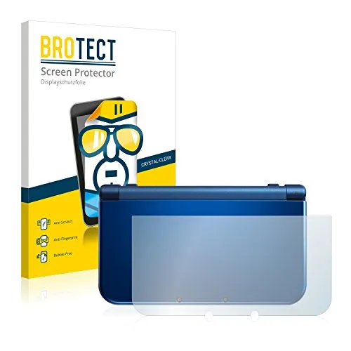BROTECT (2 Stück Schutzfolie für Nintendo New 3DS XL (Gehäuse) Displayschutz Folie Made in Germany, Ultra-Klar