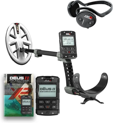 XP Deus 2 Gold HF2 RC WSA ST Stereo Metalldetektor mit gratis MI-6 Pinpointer - Hochwertiger Metalldetektor für präzise Suchergebnisse, inklusive gratis MI-6 Pinpointer für effiziente Ortung. Ideal für Hobby- und Profisucher.
