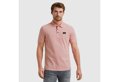 Poloshirt PME LEGEND Herren, light lila, Gr. M - Herren-Shirts mit Logostickerei, leichtem Webstoff für optimalen Tragekomfort und casual Look. Hüftbedeckend, kurzarm und atmungsaktiv – perfekt für entspannte Tage.