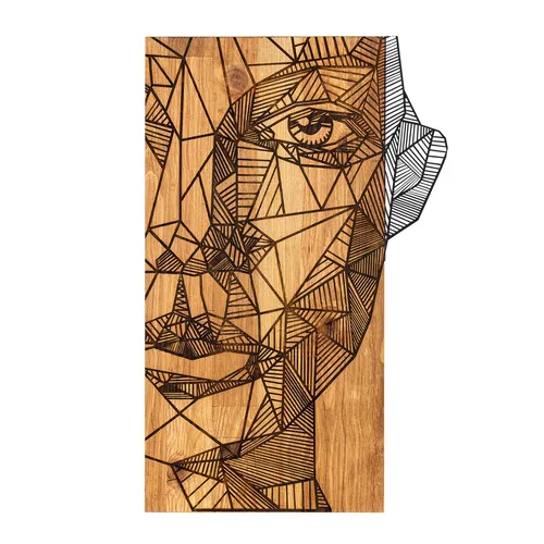 Wandbehänge 100% METALL Schwarznuss - Dekoratives Wandaccessoire aus robustem Metall in eleganter Schwarznuss-Optik. Ideal für stilvolle Akzente in jedem Raum.