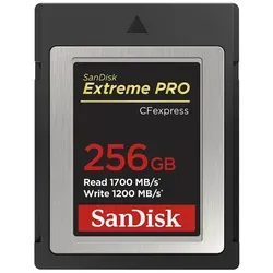 SanDisk Extreme PRO CFexpress Card 256GB - Ultra-schnelle 256 GB Speicherkarte mit 1700 MB/s Lesegeschwindigkeit, perfekt für Profifotografen und Videografen