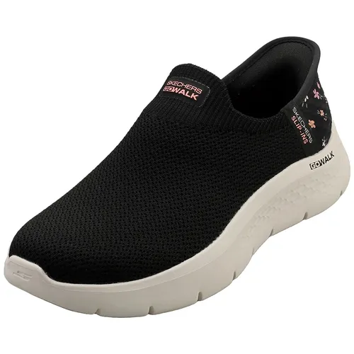 Skechers Damen Sneakers Schwarz/Rosa 40 EU - Damen-Sneaker mit atmungsaktivem Material und bequemem Tragekomfort für den Alltag.