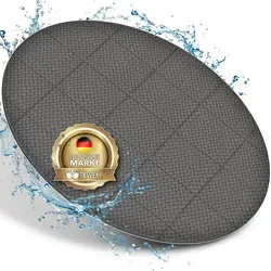 tillvex Pool-Bodenschutzfliese - Runde 240 cm Unterlage für Whirlpools - Poolunterlagen aus hochwertigem EVA-Schaumstoff, schützt & isoliert den Boden, ideal für Outdoor-Nutzung und sorgt für ein angenehmes Ambiente.