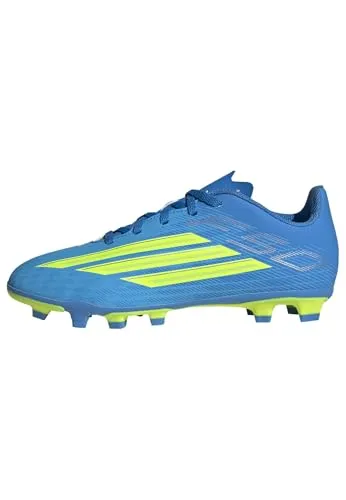 ADIDAS Kinder Fussball-Rasenschuhe F50 Club FG/MG - Der F50 Club Fußballschuh für Kinder bietet optimalen Grip auf festen und variierenden Untergründen. Mit leichtem Synthetik-Obermaterial für Komfort und Schnürverschluss für sicheren Halt. Ideal für angehende Fußballstars!