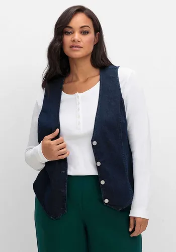 Sieh an! Jerseyweste Jeans-Weste