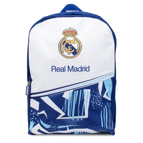 Hy-Pro Offiziell lizenzierter Real Madrid CF Storm großer Rucksack – leicht, Rucksack, Schule, tolles Fußballgeschenk, Real Madrid Merchandise
