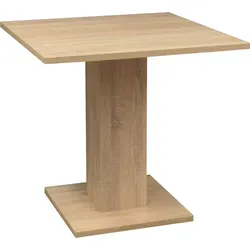 FURNARO Esstisch Tip 80x76 cm - Eiche sägerau - Der Esstisch Tip in Eiche sägerau verbindet modernes Design mit Funktionalität. Ideal für gesellige Abende, bietet er Platz für Familie und Freunde und wertet jeden Essbereich stilvoll auf.