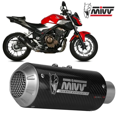Auspuff exhaust MIVV MK3 Carbon fur HONDA CB 500 F 2019 > 2024
