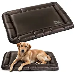 LazyBag Tierkissen Hundekissen Hundebett, Nylon, Indoor & Outdoor Hunde-Körbchen Schlafplatz braun 70 cm x 100 cm