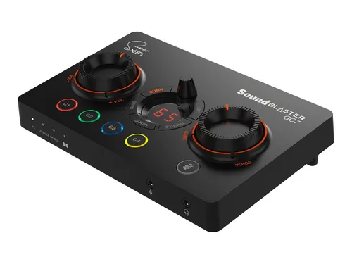 SoundBlaster GC7 - Hochwertige externe USB Soundkarte - Soundkarten für kristallklaren Sound, ausgestattet mit AKM AK4377AECB DAC für 125dB DNR und ideal für Musikliebhaber und Gamer.