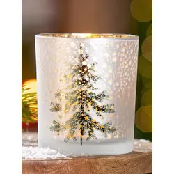 Windlicht Tanne weiß 10cm von GILDE