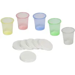 Medi-Inn Medikamentenbecher mit Deckel Rot / 480 Stück von BODY PRODUCTS