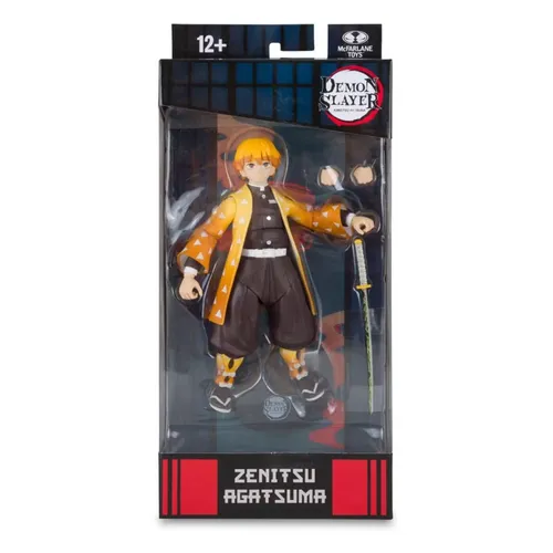 McFarlane Demon Slayer: Kimetsu no Yaiba Actionfigur Zenitsu Agatsuma - 18 cm, detailreich und beweglich mit Zubehör in Fensterbox