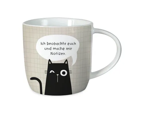 Grafik Werkstatt Tasse Tasse Gute Laune Ich beobachte euch