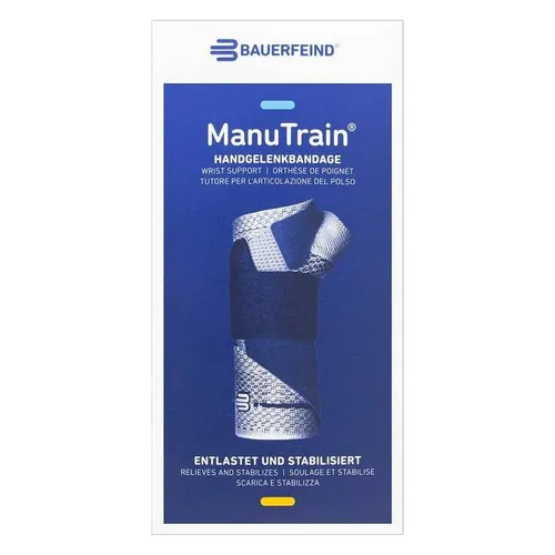 Produktbild Manutrain Handgelenkbandage Größe 4 links titan