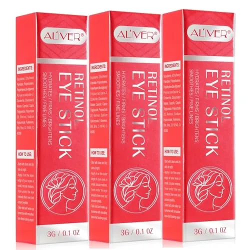 ALIVER Augencreme Anti Aging mit Retinol und Hyaluronsäure - Augencreme zur Bekämpfung von Falten und dunklen Ringen, enthält Retinol für straffere Haut und ein jugendliches Aussehen. Ideal für unterwegs und einfach anzuwenden.