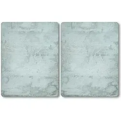 Kesper 366-40 Herdabdeckplatte 50x38,5cm - 2-teiliges Set aus Glas - Arbeits- & Kochplattenabdeckung, ideal zum Schutz von Glaskeramik-Kochfeldern, aus gehärtetem ESG-Sicherheitsglas, praktisch unzerbrechlich und stilvoll.