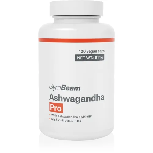 GymBeam Ashwagandha Pro Kapseln zur Förderung der physischen und mentalen Gesundheit 120 KAP