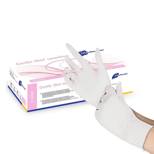Meditrade Gentle Skin sensitive Latex Untersuchungshandschuhe Gr. XL