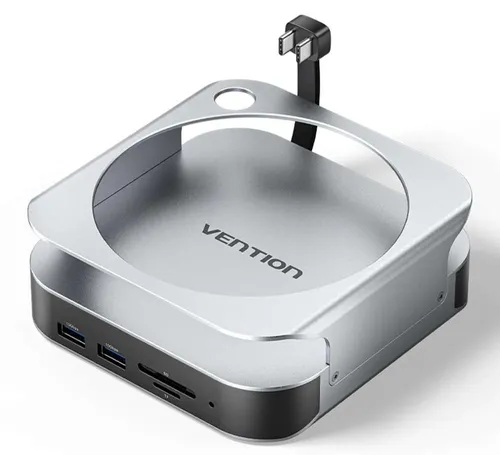 Vention USB-C*2 zu DP/USB 3.2 Gen 2 Typ-A*4/USB 3.2 Gen 2 Typ-C/SD/TF/M.2 (NVMe)/3.5mm TRRS Mac mi