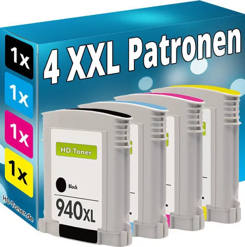 TINTE PATRONEN für HP 940XL MIT Chip OFFICEJET 8000 8500A PLUS PRO A910a A909g 4