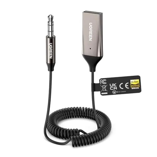 UGREEN Aux Bluetooth 6.0 Adapter mit Hi-Res Gold Zertifizierung