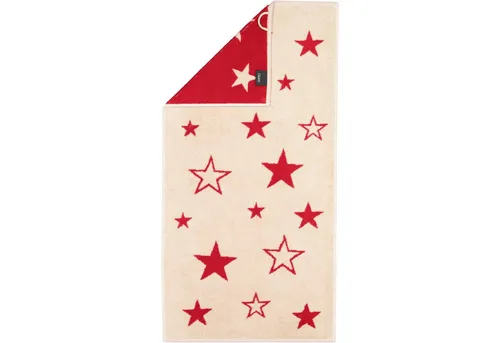 Cawö Handtücher Christmas Edition Sterne 792, 100% Baumwolle (1-St)