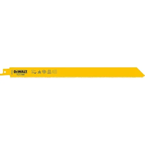 Dewalt Spezial-Säbelsägeblatt DT2333 (228mm Gesamtlänge, Zahnteilung: 2 mm, HM-staubbestückt
