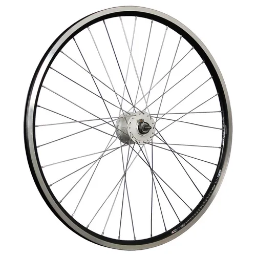 Laufrad 28 Zoll Vorderrad Hohlkammer Felge Shimano Nabendynamo DH-C3000 schwarz