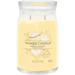 Yankee Candle Vanilla Cupcake Duftkerze 567 g - Duftkerze mit dem süßen Aroma von Vanille-Cupcakes, ideal für eine gemütliche Atmosphäre und entspannende Momente.