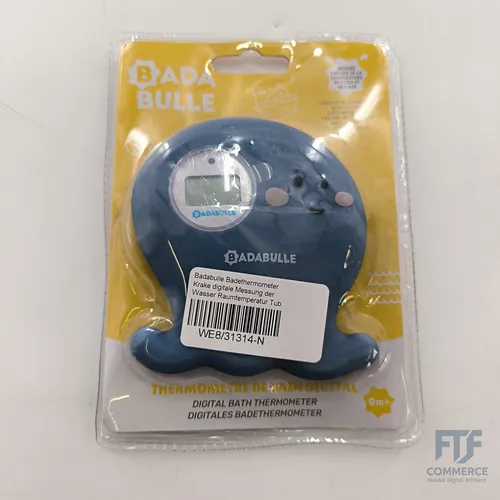 Badabulle Badethermometer Krake, digitale Messung der Wasser- & Raumt... B037003