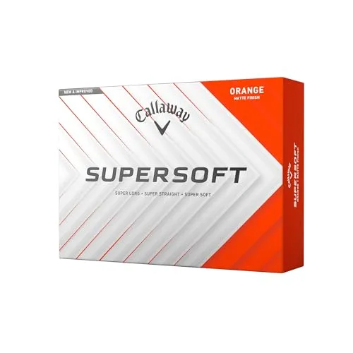 Callaway Golf Supersoft Golfball 2025, Orange von Callaway