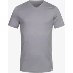 TOM FYFE Premium Merino T-Shirt V-Ausschnitt Herren Hellgrau/L – 100% Merinowolle, atmungsaktiv und pflegeleicht - Vielseitiges V-Ausschnitt T-Shirt aus hochwertiger Merinowolle, ideal für Alltag und Sport. Maschinenwaschbar und schnell trocknend für höchsten Komfort und praktische Nutzung.