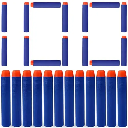 Pfeile für Nerf Elite Elite Blasters 7,2cm für Refill Spielzeugpistole Bullets Refill Darts Foam Geeignet für Nerf N-Strike Nachfüllpack für Kinder Draußen und Familie Munition Blau 100