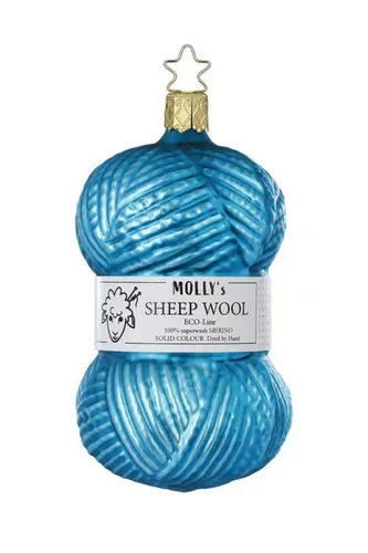 INGE-GLAS Christbaumschmuck Feine Wolle Türkis
