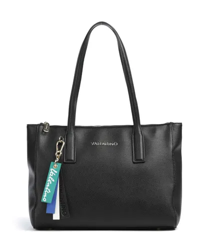 Valentino Ryta RE Shopper Tasche 35 cm schwarz - Die Valentino Ryta RE Shoppertasche kombiniert Stil und Funktionalität. Mit praktischem Reißverschlussfach für sichere Aufbewahrung und elegantem Design aus robustem Polyurethan – ideal für den täglichen Einsatz.