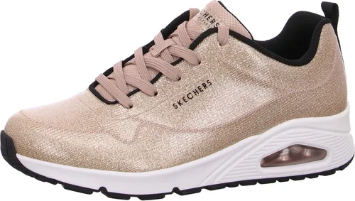 Skechers Damen UNO Diamond Shatter Sneakers, Gold, 37 EU in gold von Skechers