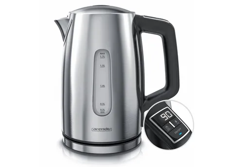 Arendo Wasserkocher Edelstahl mit Temperatureinstellung
