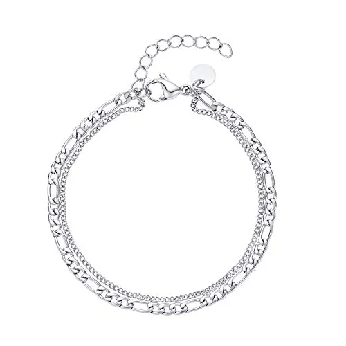 NOELANI Fußkette Edelstahl Damen - Goldener Sommerschmuck - Elegante Fußkette aus hochwertigem Edelstahl, 22+5 cm lang, kommt in einer stilvollen Schmuck Geschenk Box. Perfekt für den Sommer und ideal für jeden Anlass!