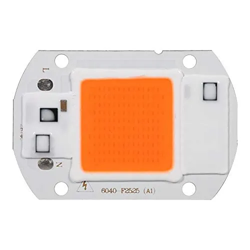 COB LED Pflanzenlampe 20W 30W 50W, 220V Vollspektrum | 120° Abstrahlwinkel und 80-90 lm/W für gleichmäßige Ausleuchtung, Alugehäuse kühlt zuverlässig, 50.000 Std. Lebensdauer, für