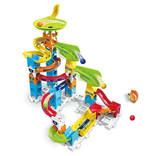 Murmelset Vtech Marble Rush Murmelbahn - Anfängerset Circuito + 4 Años Pista con Rampas 47 Piezas